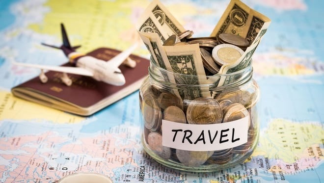 A jar full of money and a plane